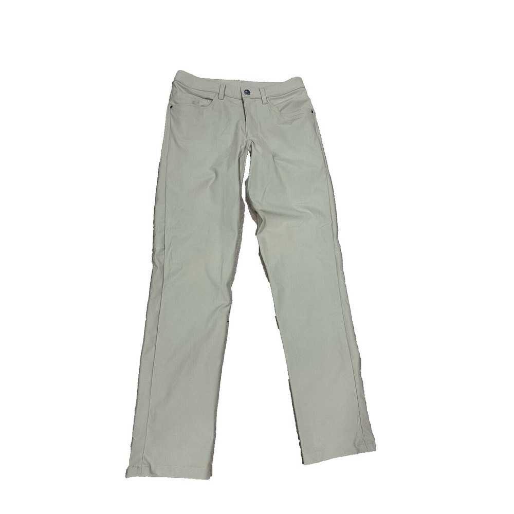 Lululemon Pants Men's Beige ABC  Stretch Performance Chino Flex Tech Tag Size 28